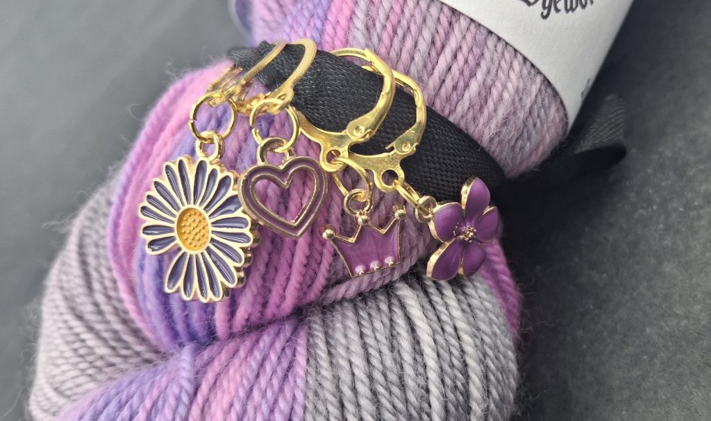 Regal Blooms - Stitch marker set