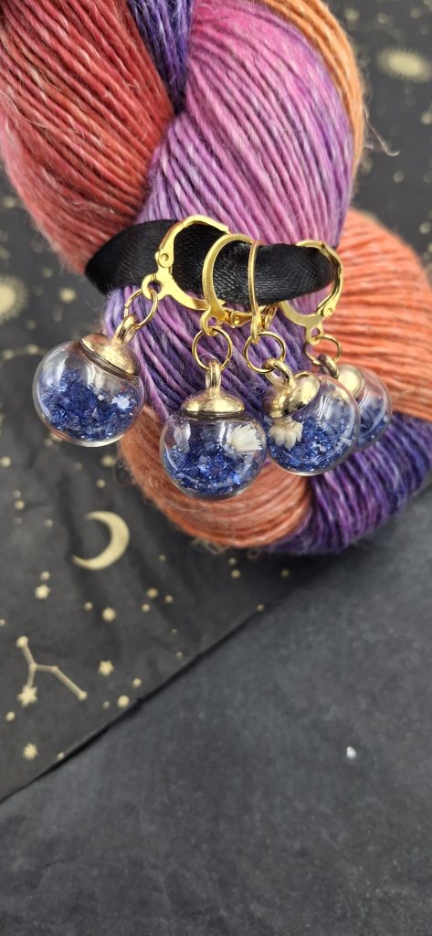 Midnight Bloom Stitchmarker Set