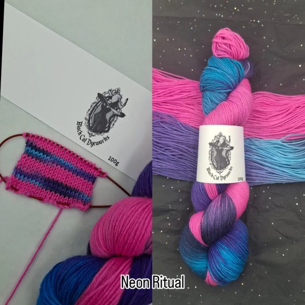 Neon Rituals Logo Neon Ritual – Black Cat Dyeworks